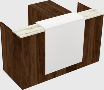 L-shaped modular reception