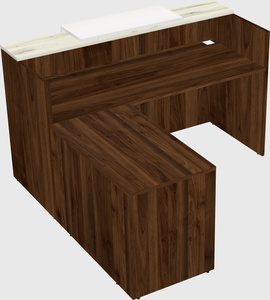 L-shaped modular reception