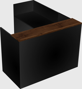 L-shaped modular reception