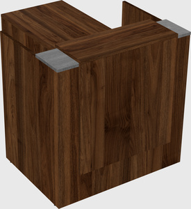L-shaped modular reception
