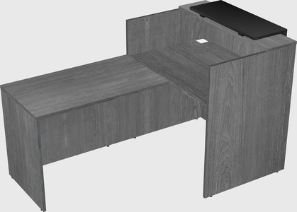 L-shaped modular reception