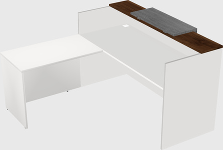 L-shaped modular reception