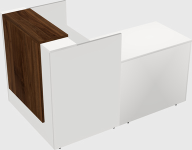 L-shaped modular reception