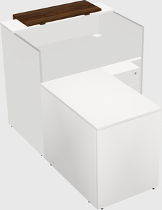L-shaped modular reception
