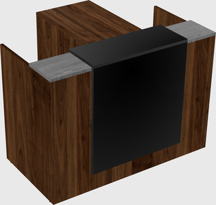 L-shaped modular reception