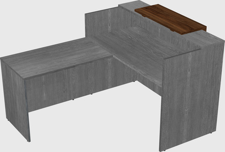L-shaped modular reception