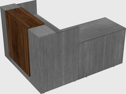 L-shaped modular reception