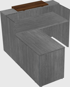 L-shaped modular reception