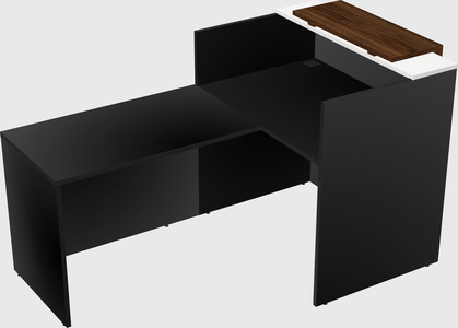 L-shaped modular reception