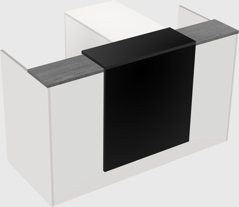 L-shaped modular reception