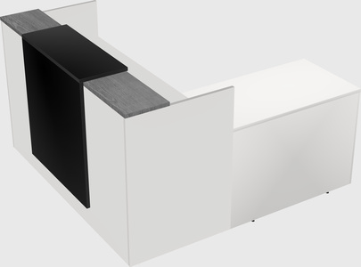 L-shaped modular reception