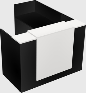 L-shaped modular reception
