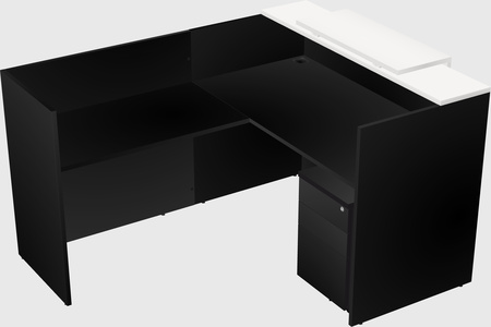 L-shaped modular reception