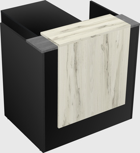 L-shaped modular reception