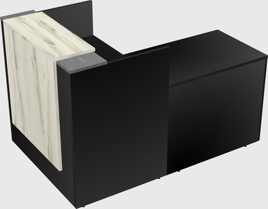 L-shaped modular reception