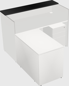 L-shaped modular reception