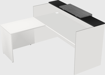 L-shaped modular reception