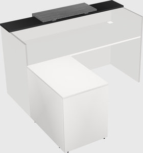 L-shaped modular reception