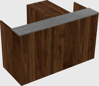 L-shaped modular reception