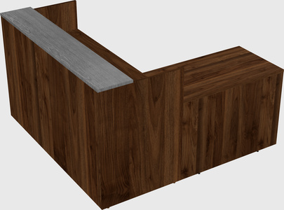 L-shaped modular reception