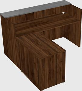 L-shaped modular reception