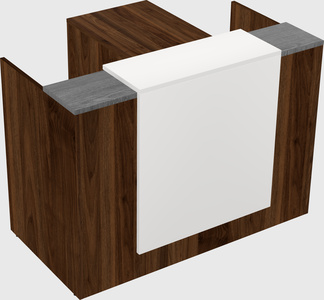 L-shaped modular reception