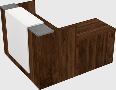 L-shaped modular reception