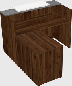 L-shaped modular reception