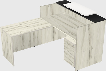 L-shaped modular reception