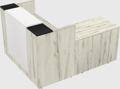 L-shaped modular reception