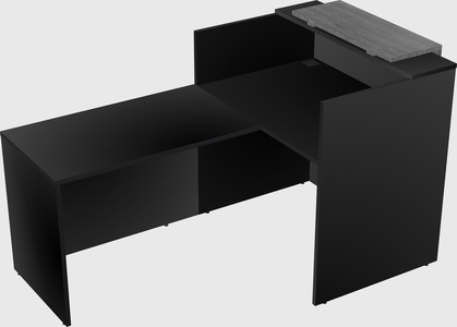 L-shaped modular reception