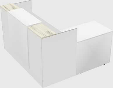 L-shaped modular reception