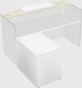 L-shaped modular reception