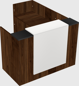 L-shaped modular reception