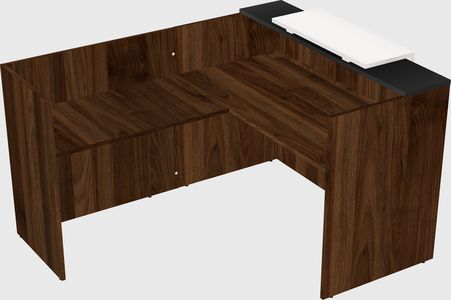 L-shaped modular reception