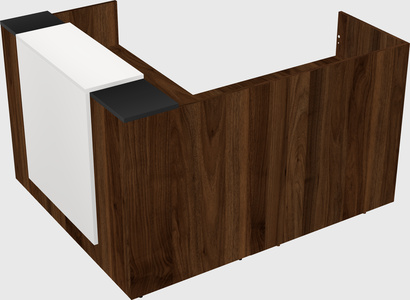 L-shaped modular reception