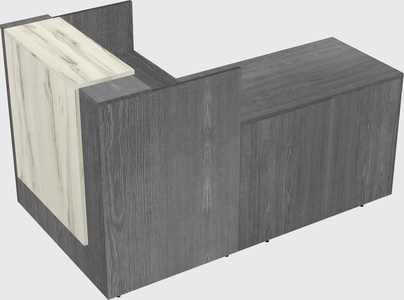 L-shaped modular reception