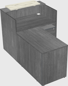 L-shaped modular reception