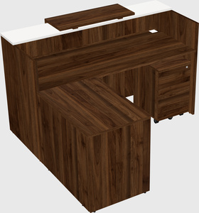 L-shaped modular reception