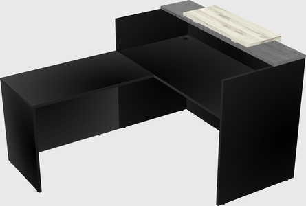 L-shaped modular reception