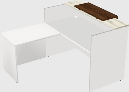L-shaped modular reception