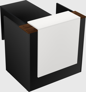 L-shaped modular reception