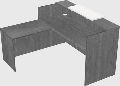L-shaped modular reception