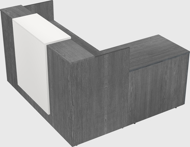 L-shaped modular reception