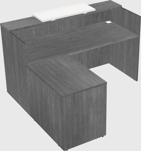 L-shaped modular reception