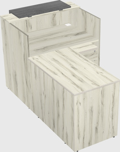 L-shaped modular reception