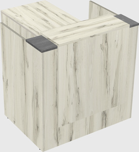 L-shaped modular reception