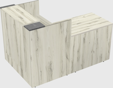 L-shaped modular reception