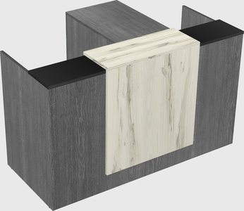 L-shaped modular reception