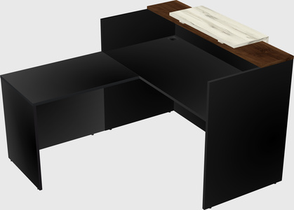 L-shaped modular reception